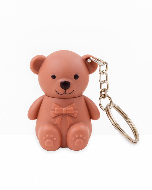 Teddy Bear Keychain Matte Liquid Lipstick – Shade: Tiramisu Treat
