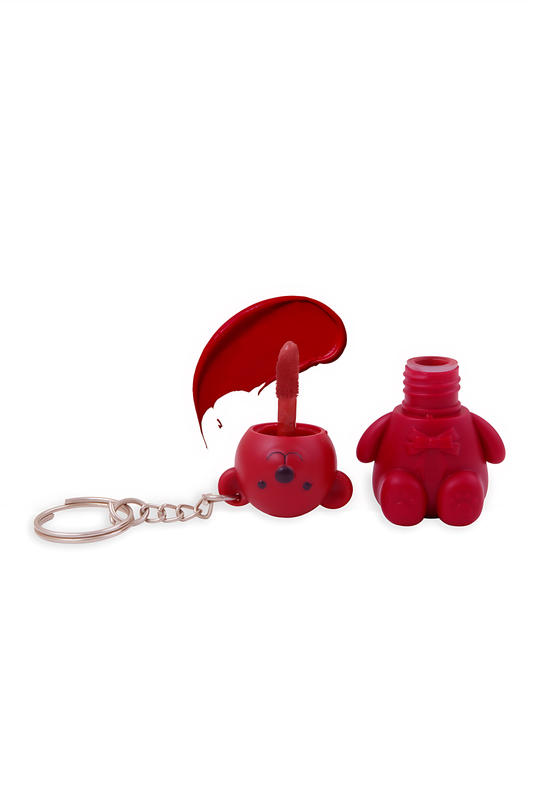 Teddy Bear Keychain Matte Liquid Lipstick – Shade: First Move